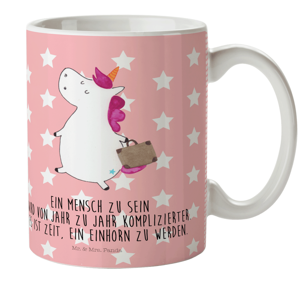 Kindertasse Einhorn Koffer Kindertasse, Kinder Tasse, Kunststoff Tasse, Kindergarten Tasse, Trinkbecher, Camping Becher, Kaffeetasse, Kunststoffbecher, Kindergartenbecher, Outdoorgeschirr, Kunststoffgeschirr, Reisebecher, Reisetasse, Kinderbecher, Bruchfeste Tasse, Bruchsichere Tasse, Plastik Tasse, Plastiktasse, Einhorn, Einhörner, Einhorn Deko, Pegasus, Unicorn, unicorn, Koffer, Verreisen, Reise, Gepäck, Abenteuer, Erwachsen, Kind, albern, Spaß, lustig, witzig