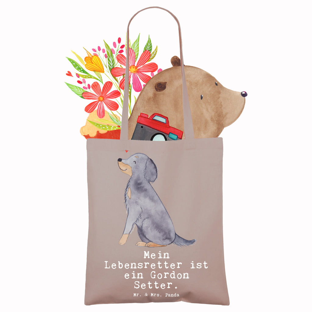 Tragetasche Gordon Setter Lebensretter Beuteltasche, Beutel, Einkaufstasche, Jutebeutel, Stoffbeutel, Tasche, Shopper, Umhängetasche, Strandtasche, Schultertasche, Stofftasche, Tragetasche, Badetasche, Jutetasche, Einkaufstüte, Laptoptasche, Hund, Hunderasse, Rassehund, Hundebesitzer, Geschenk, Tierfreund, Schenken, Welpe, Gordon Shetter, Jagdhund