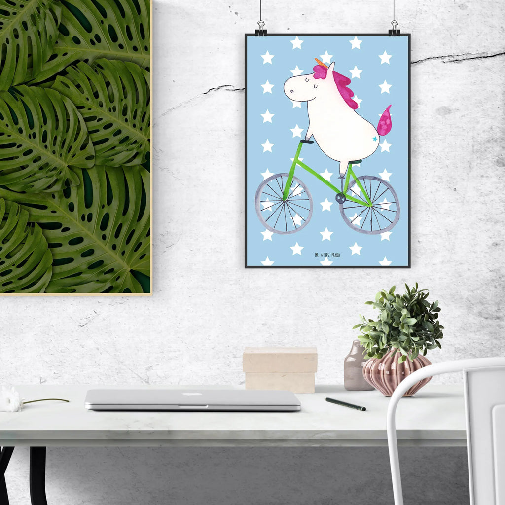 Poster Einhorn Radfahrer Poster, Wandposter, Bild, Wanddeko, Küchenposter, Kinderposter, Wanddeko Bild, Raumdekoration, Wanddekoration, Handgemaltes Poster, Mr. & Mrs. Panda Poster, Designposter, Kunstdruck, Posterdruck, Einhorn, Einhörner, Einhorn Deko, Unicorn, Radfahren, Radfahrer, Rad, Bike, Feenstaub, Konfetti, Luxusproblem, Kummer, Liebeskummer