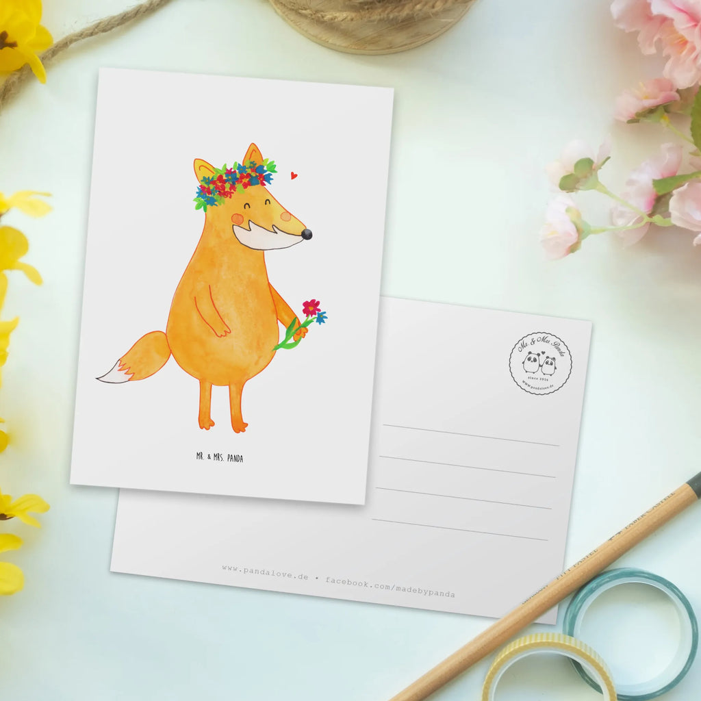 Postkarte Fuchs Blumen Postkarte, Karte, Geschenkkarte, Grußkarte, Einladung, Ansichtskarte, Geburtstagskarte, Einladungskarte, Dankeskarte, Ansichtskarten, Einladung Geburtstag, Einladungskarten Geburtstag, Fuchs, Füchse, Fox, Liebe, Freundin, Fuchsmädchen, Blumenmädchen, Freundinnen, Liebesbeweis, Blume, Blumen, Motivation, Freude, ich, mich, Selbstliebe