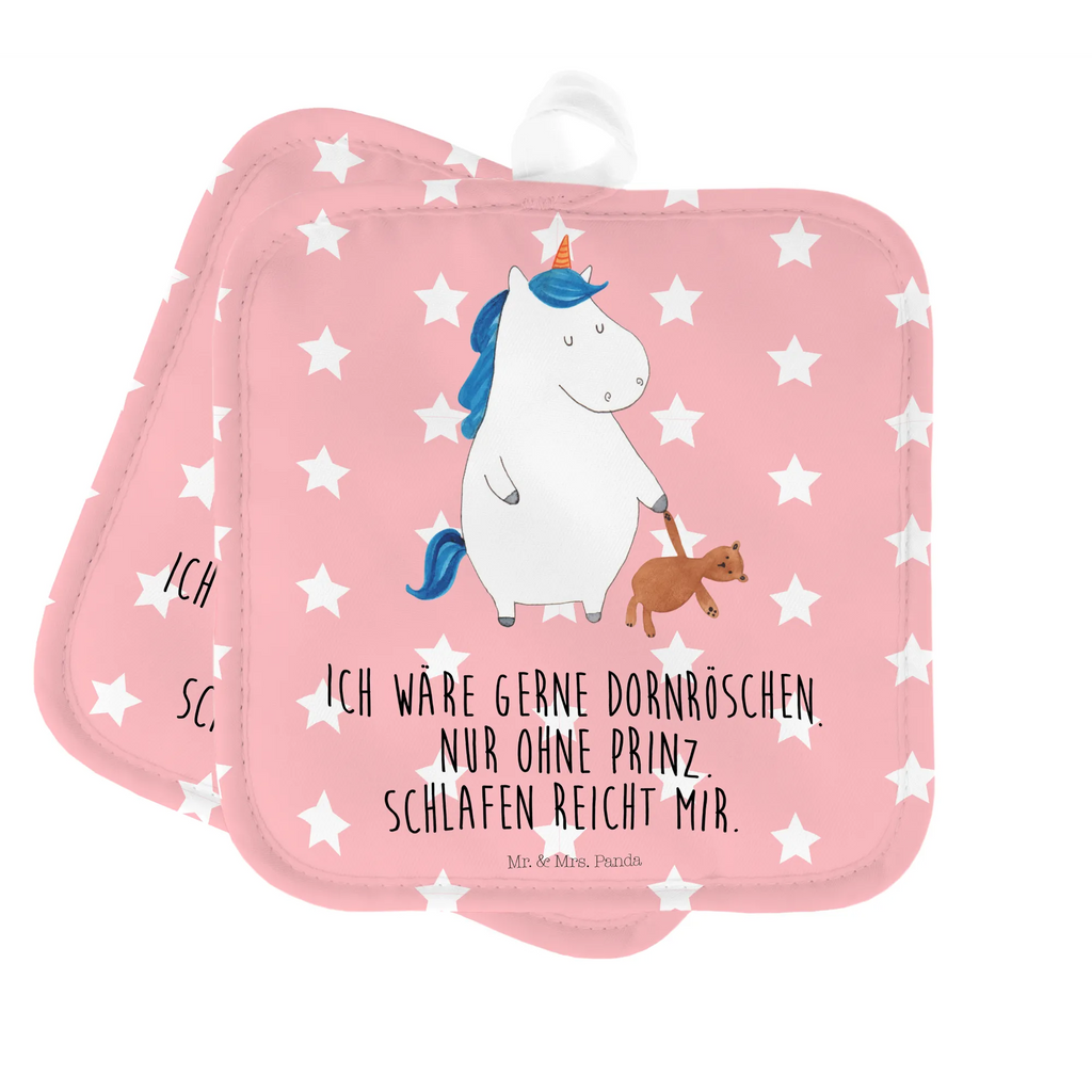 2er Set Topflappen  Einhorn Teddy Topflappen, Topfuntersetzer, Ofenhandschuh, Topflappen Set, Topflappen lustig, Topflappen mit Spruch, Ofenhandschuhe, Topfhandschuhe, Topfhandschuh, Topflappenset, Topflappen 2er Set, Schöne Topflappen, Einhorn, Einhörner, Einhorn Deko, Unicorn, schlafen, gute Nacht, Single, Bett, Träumen, Freundin, Singleleben