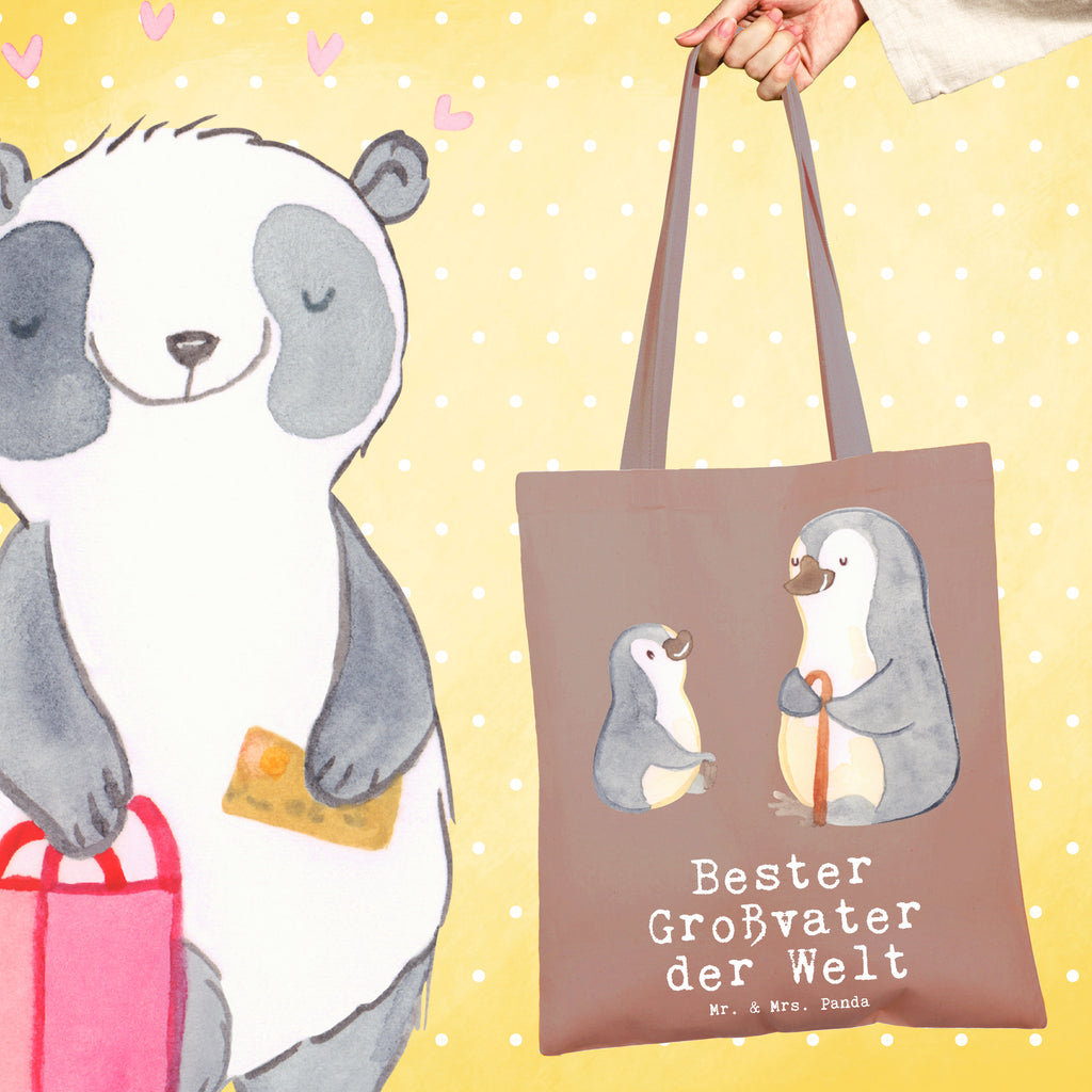 Tragetasche Pinguin Bester Großvater der Welt Beuteltasche, Beutel, Einkaufstasche, Jutebeutel, Stoffbeutel, für, Dankeschön, Geschenk, Schenken, Geburtstag, Geburtstagsgeschenk, Geschenkidee, Danke, Bedanken, Mitbringsel, Freude machen, Geschenktipp, Großvater, Grossvater, Opa, Opi. Großpapa, Großeltern, Enkel, Enkelin, Enkelkind, Kleinigkeit, Oppa, Oppi, Bester