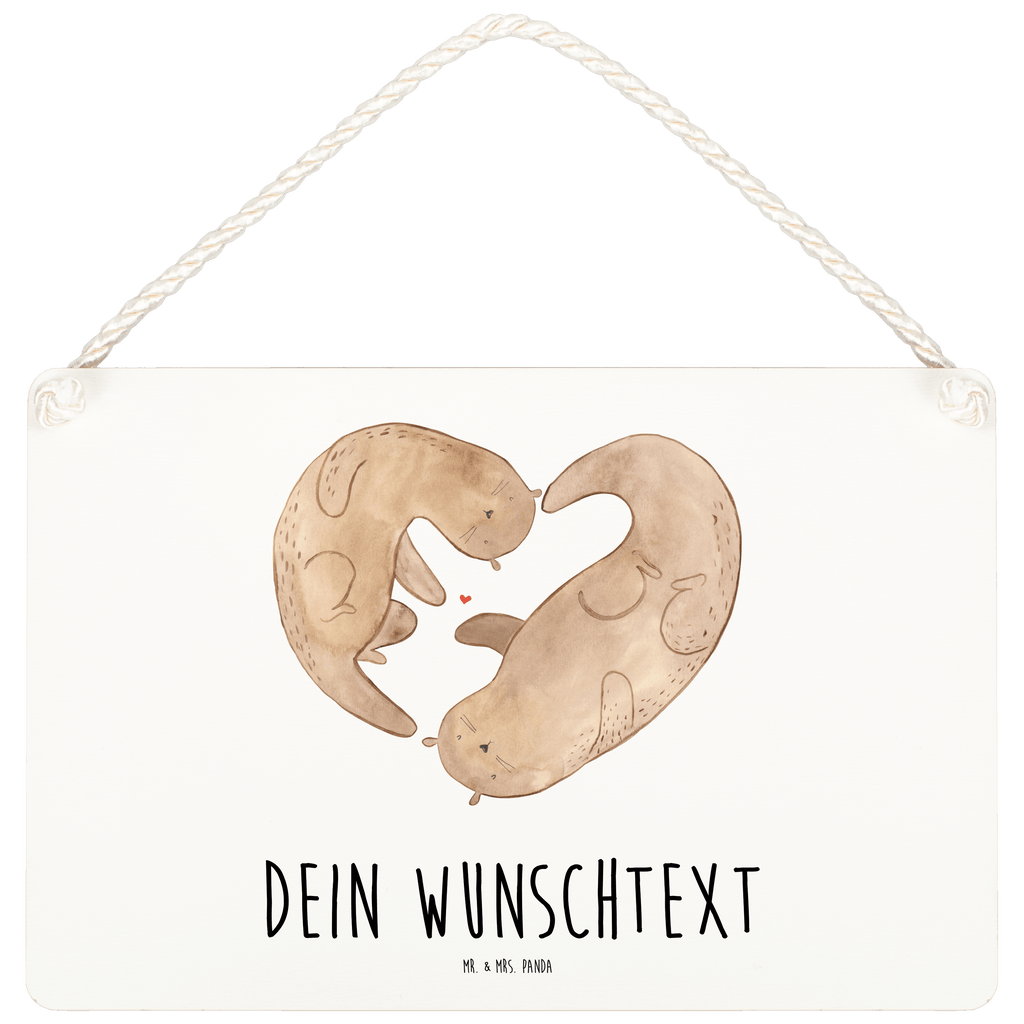 Personalisiertes Deko Schild Otter Herz Dekoschild, Deko Schild, Schild, Tür Schild, Türschild, Holzschild, Wandschild, Wanddeko, Otter, Fischotter, Seeotter, Liebe, Herz, Liebesbeweis, Liebesgeschenk, Bessere Hälfte, Love you, Jahrestag, Hochzeitstag, Verlobung, gemeinsames Leben