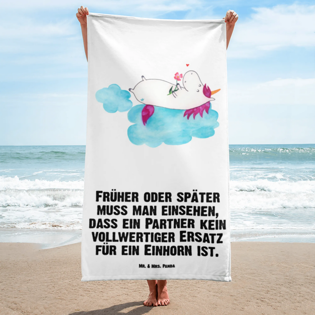 XL Badehandtuch Einhorn Verliebt Handtuch, Badetuch, Duschtuch, Strandtuch, Saunatuch, Einhorn, Einhörner, Einhorn Deko, Pegasus, Unicorn, verliebt, Liebe, Liebesbeweis, Freundin, Wolke