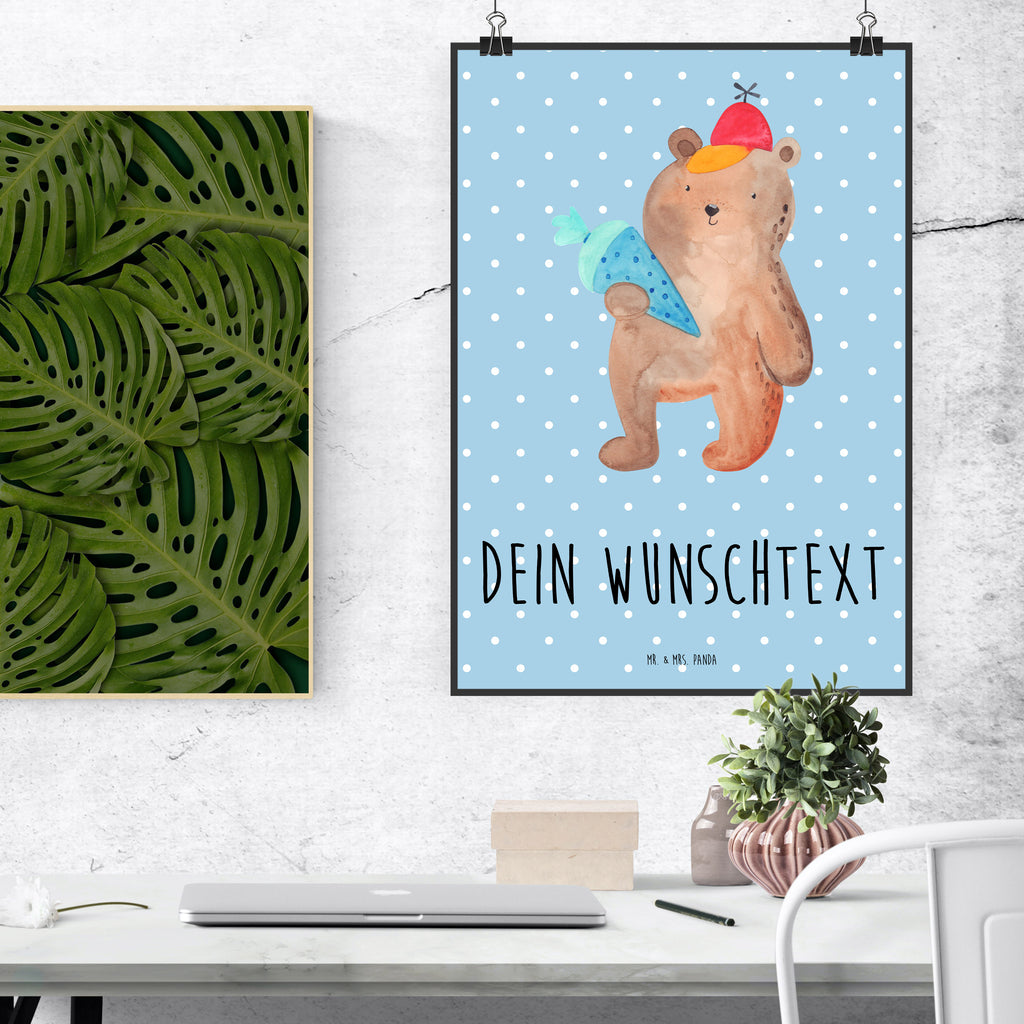 Personalisiertes Poster Bär mit Schultüte Personalisiertes Poster, Personalisiertes Wandposter, Personalisiertes Bild, Personalisierte Wanddeko, Personalisiertes Küchenposter, Personalisiertes Kinderposter, Personalisierte Wanddeko Bild, Personalisierte Raumdekoration, Personalisierte Wanddekoration, Personalisiertes Handgemaltes Poster, Personalisiertes Designposter, Personalisierter Kunstdruck, Personalisierter Posterdruck, Poster mit Namen, Wandposter mit Namen, Bild mit Namen, Wanddeko mit Namen, Küchenposter mit Namen, Kinderposter mit Namen, Wanddeko Bild mit Namen, Raumdekoration mit Namen, Wanddekoration mit Namen, Kunstdruck mit Namen, Posterdruck mit Namen, Wunschtext Poster, Poster selbst gestalten., Bär, Teddy, Teddybär, Bär Motiv, Schultüte, Erster Schultag Geschenk, Einschulung Geschenk, Schule Geschenk, Grundschule, Schulanfang, Schulbeginn