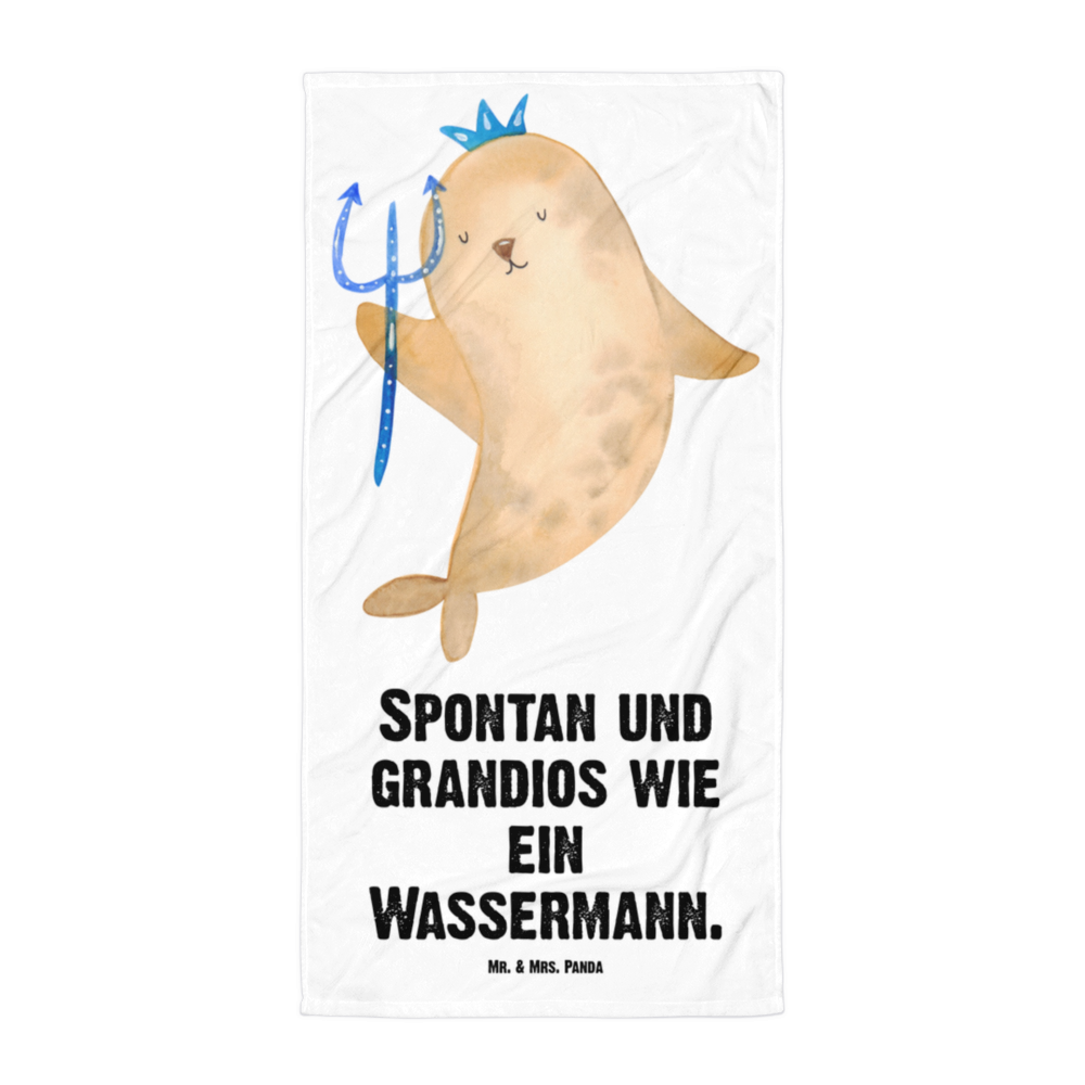 XL Badehandtuch Sternzeichen Wassermann Handtuch, Badetuch, Duschtuch, Strandtuch, Saunatuch, Tierkreiszeichen, Sternzeichen, Horoskop, Astrologie, Aszendent, Meermann, Nix, Wassermann Geschenk, Wassermann Sternzeichen, Geschenk Januar, Geschenk Februar, Geburtstag Januar, Geburtstag Februar, Meer Geschenk