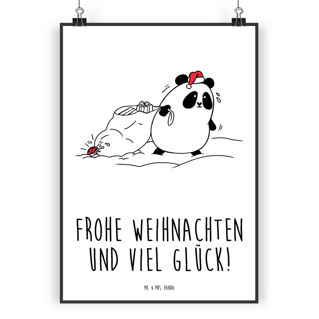 Poster Panda Weihnachten Poster, Wandposter, Bild, Wanddeko, Küchenposter, Kinderposter, Wanddeko Bild, Raumdekoration, Wanddekoration, Handgemaltes Poster, Mr. & Mrs. Panda Poster, Designposter, Kunstdruck, Posterdruck