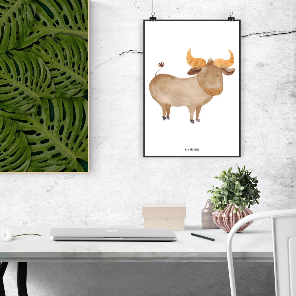 Poster Sternzeichen Stier Poster, Wandposter, Bild, Wanddeko, Küchenposter, Kinderposter, Wanddeko Bild, Raumdekoration, Wanddekoration, Handgemaltes Poster, Mr. & Mrs. Panda Poster, Designposter, Kunstdruck, Posterdruck, Tierkreiszeichen, Sternzeichen, Horoskop, Astrologie, Aszendent, Stier, Stier Geschenk, Stier Sternzeichen, Geschenk Mai, Geschenk April, Geburtstag Mai, Geburtstag April, Rind, Ochse