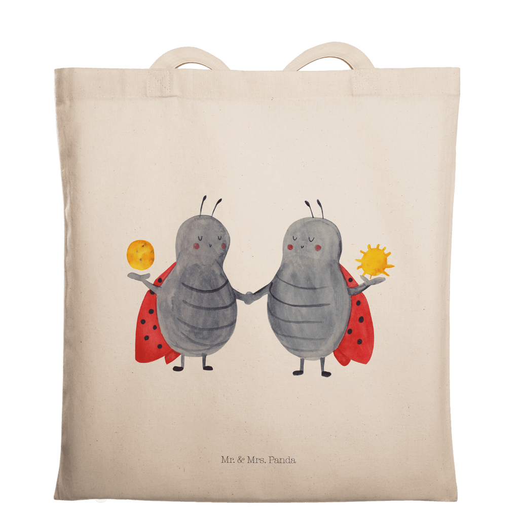 Tragetasche Sternzeichen Zwilling Beuteltasche, Beutel, Einkaufstasche, Jutebeutel, Stoffbeutel, Tasche, Shopper, Umhängetasche, Strandtasche, Schultertasche, Stofftasche, Tragetasche, Badetasche, Jutetasche, Einkaufstüte, Laptoptasche, Tierkreiszeichen, Sternzeichen, Horoskop, Astrologie, Aszendent, Zwillinge, Zwilling Geschenk, Zwilling Sternzeichen, Geburtstag Mai, Geschenk Mai, Geschenk Juni, Marienkäfer, Glückskäfer, Zwillingsbruder, Zwillingsschwester