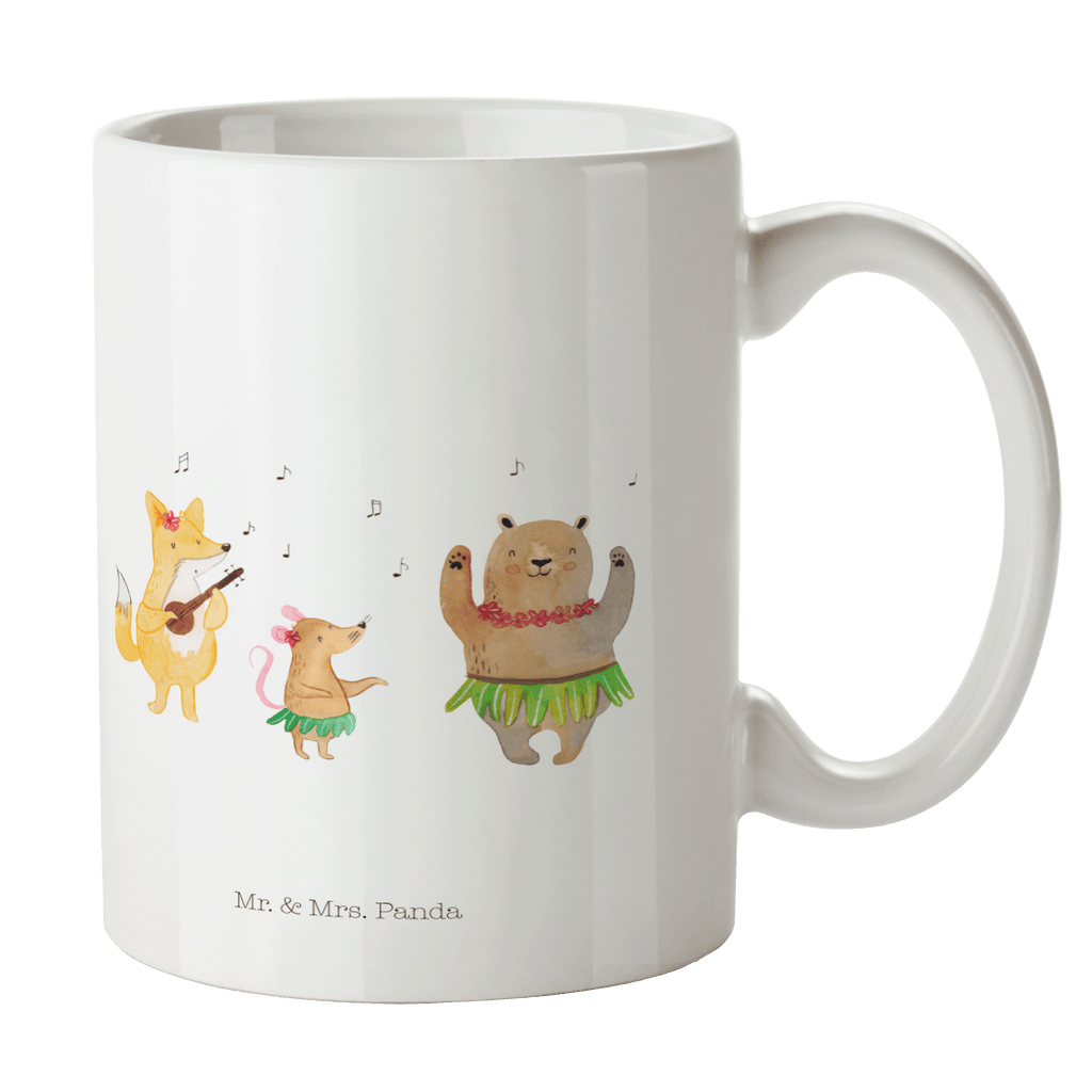 Tasse Waldtiere Aloha Tasse, Kaffeetasse, Teetasse, Becher, Kaffeebecher, Teebecher, Keramiktasse, Porzellantasse, Büro Tasse, Geschenk Tasse, Tasse Sprüche, Tasse Motive, Kaffeetassen, Tasse bedrucken, Designer Tasse, Cappuccino Tassen, Schöne Teetassen, Tiermotive, Gute Laune, lustige Sprüche, Tiere, Wald, Waldtiere, Musik, Aloha, Bär, Hase, Igel, Tanzen, Leben, Lachen