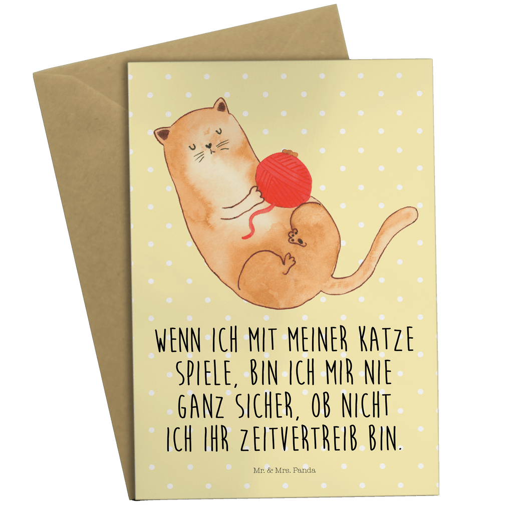 Grußkarte Katze Wolle Grußkarte, Klappkarte, Einladungskarte, Glückwunschkarte, Hochzeitskarte, Geburtstagskarte, Karte, Ansichtskarten, Katze, Katzenmotiv, Katzenfan, Katzendeko, Katzenfreund, Katzenliebhaber, Katzenprodukte, Katzenartikel, Katzenaccessoires, Katzensouvenirs, Katzenliebhaberprodukte, Katzenmotive, Katzen, Kater, Mietze, Cat, Cats, Katzenhalter, Katzenbesitzerin, Haustier, Wollknäuel, Wolle, Spielen, Spiel, verspielt