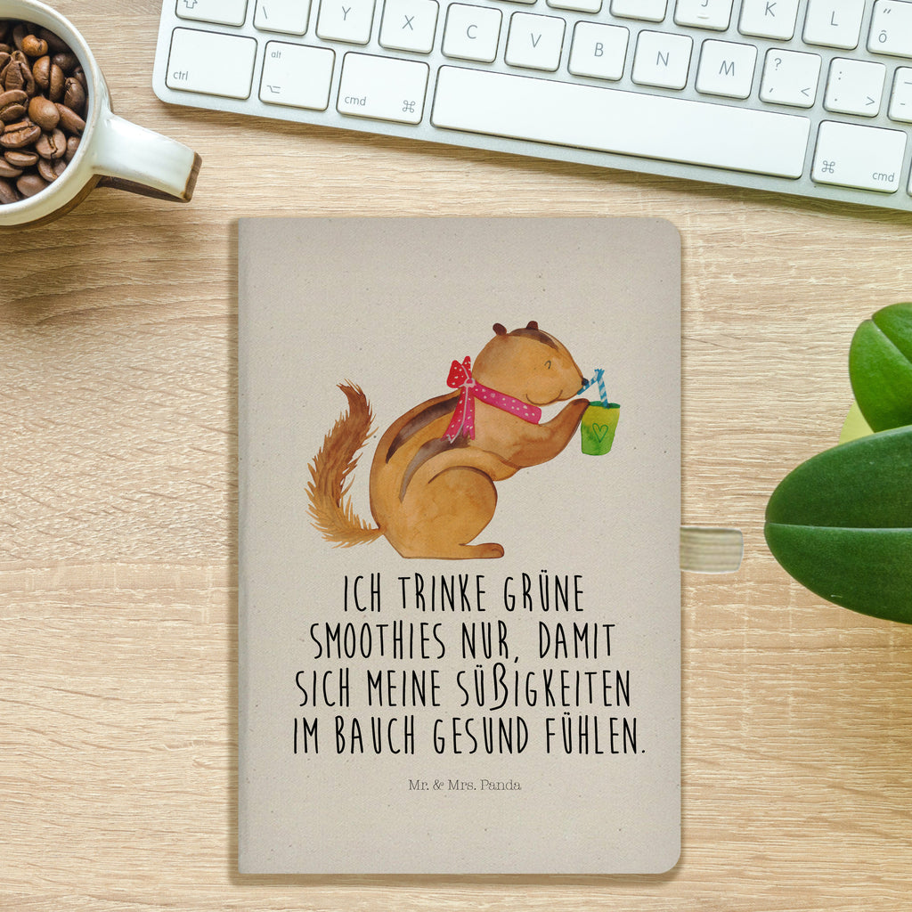 Baumwoll Notizbuch Eichhörnchen Smoothie Notizen, Eintragebuch, Tagebuch, Notizblock, Adressbuch, Journal, Kladde, Skizzenbuch, Notizheft, Schreibbuch, Schreibheft, Tiermotive, Gute Laune, lustige Sprüche, Tiere, Green Smoothies, Diät, Abnehmen, Streifenhörnchen, Eichhörnchen