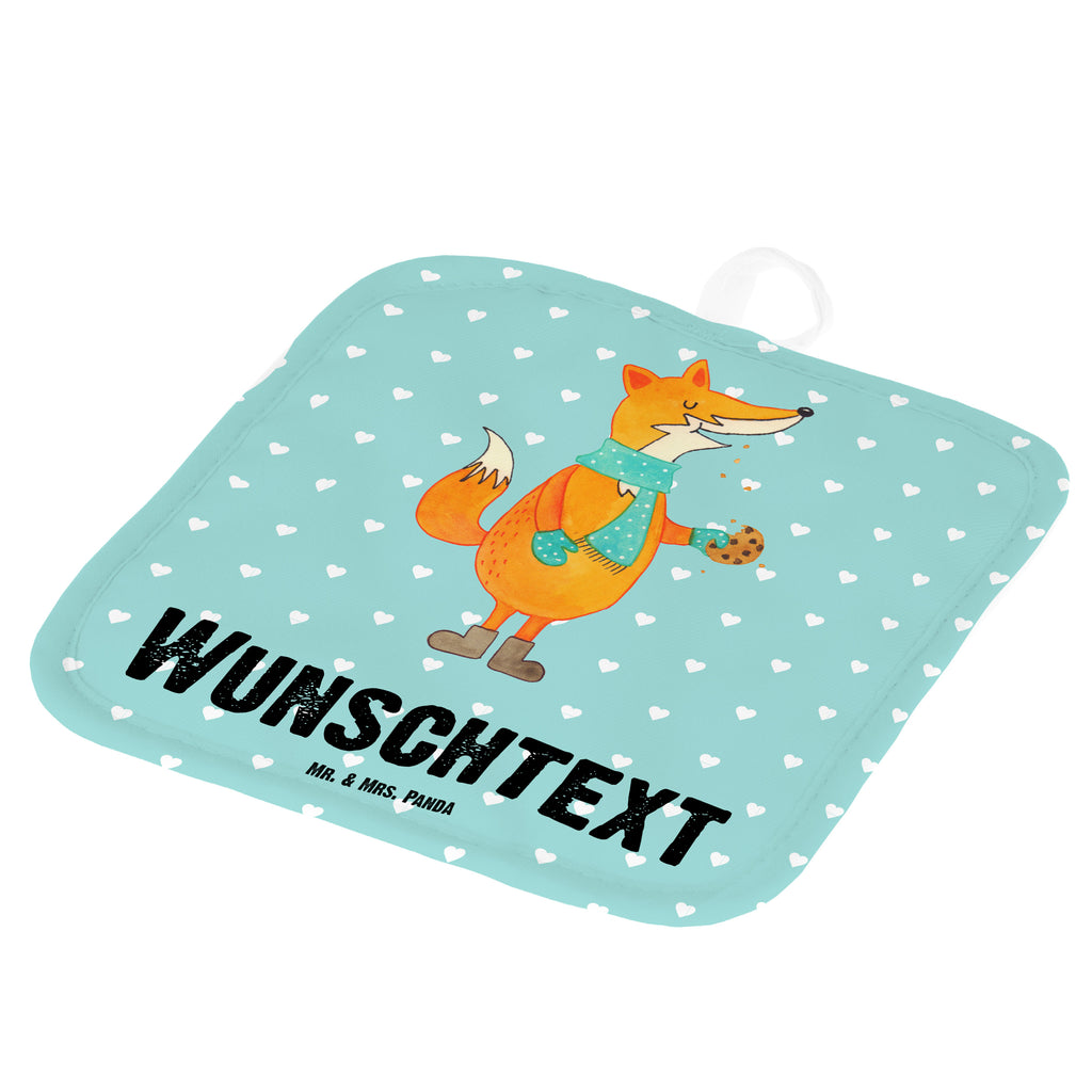 Personalisierte Topflappen Fuchs Keks Topflappen personalisiert, Personalisierte Topfuntersetzer, Personalisierter Ofenhandschuh, Topflappen Set personalisiert, Topflappen mit Namen, Namensaufdruck, Fuchs, Füchse, Backen Spruch, Kekse, Winter, Weihnachtszeit, Plätzchen, Liebe, Küche Deko