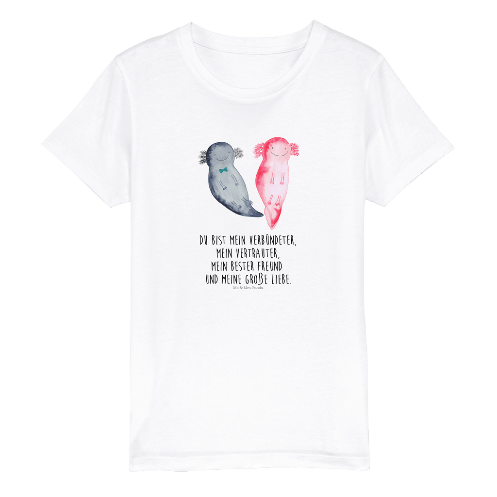 Organic Kinder T-Shirt Axolotl Freundin Kinder T-Shirt, Kinder T-Shirt Mädchen, Kinder T-Shirt Jungen, Axolotl, Molch, Axolot, Schwanzlurch, Lurch, Lurche, Liebe, große Liebe, Liebesbeweis, Freund, Verlobter, Ehemann, Jahrestag, Valentinstag