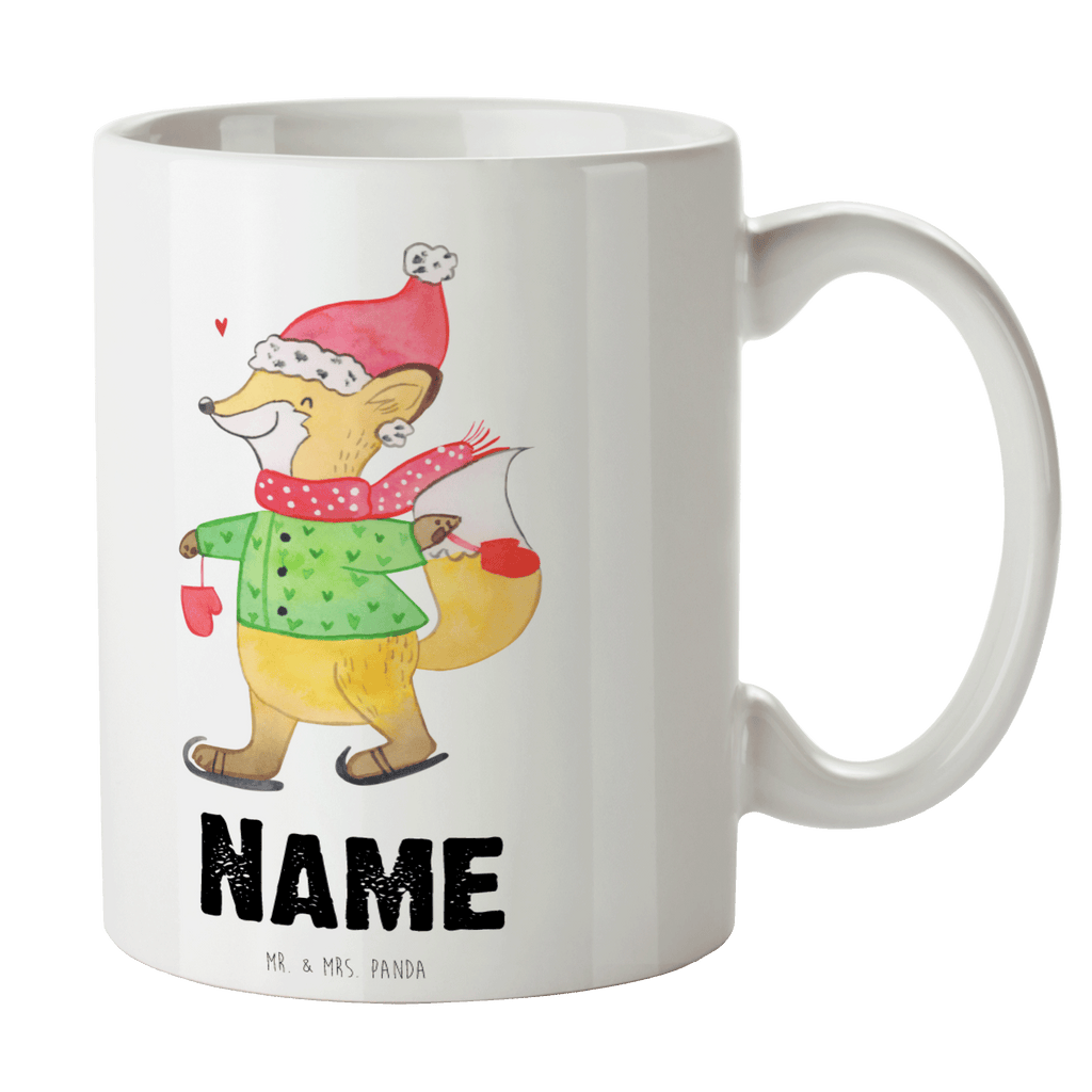 Personalisierte Tasse Fuchs  Schlittschuhe Personalisierte Tasse, Namenstasse, Wunschname, Personalisiert, Tasse, Namen, Drucken, Tasse mit Namen, Winter, Weihnachten, Weihnachtsdeko, Nikolaus, Advent, Heiligabend, Wintermotiv, Weihnachtsmann, Weihnachtstage, Weihnachtsbaum, Tannenbaum, Weihnachtszeit