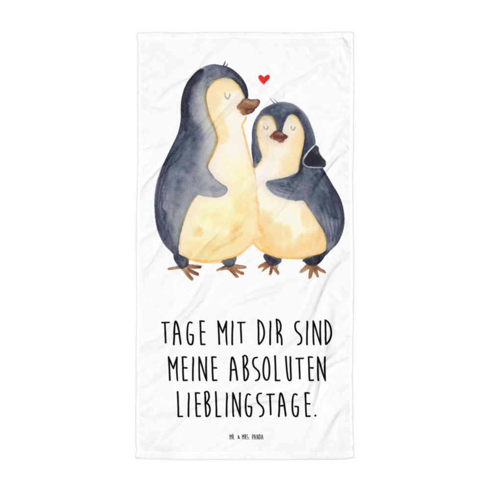 XL Badehandtuch Pinguin umarmen Handtuch, Badetuch, Duschtuch, Strandtuch, Saunatuch, Pinguin, Liebe, Liebespaar, Liebesbeweis, Liebesgeschenk, Verlobung, Jahrestag, Hochzeitstag, Hochzeit, Hochzeitsgeschenk