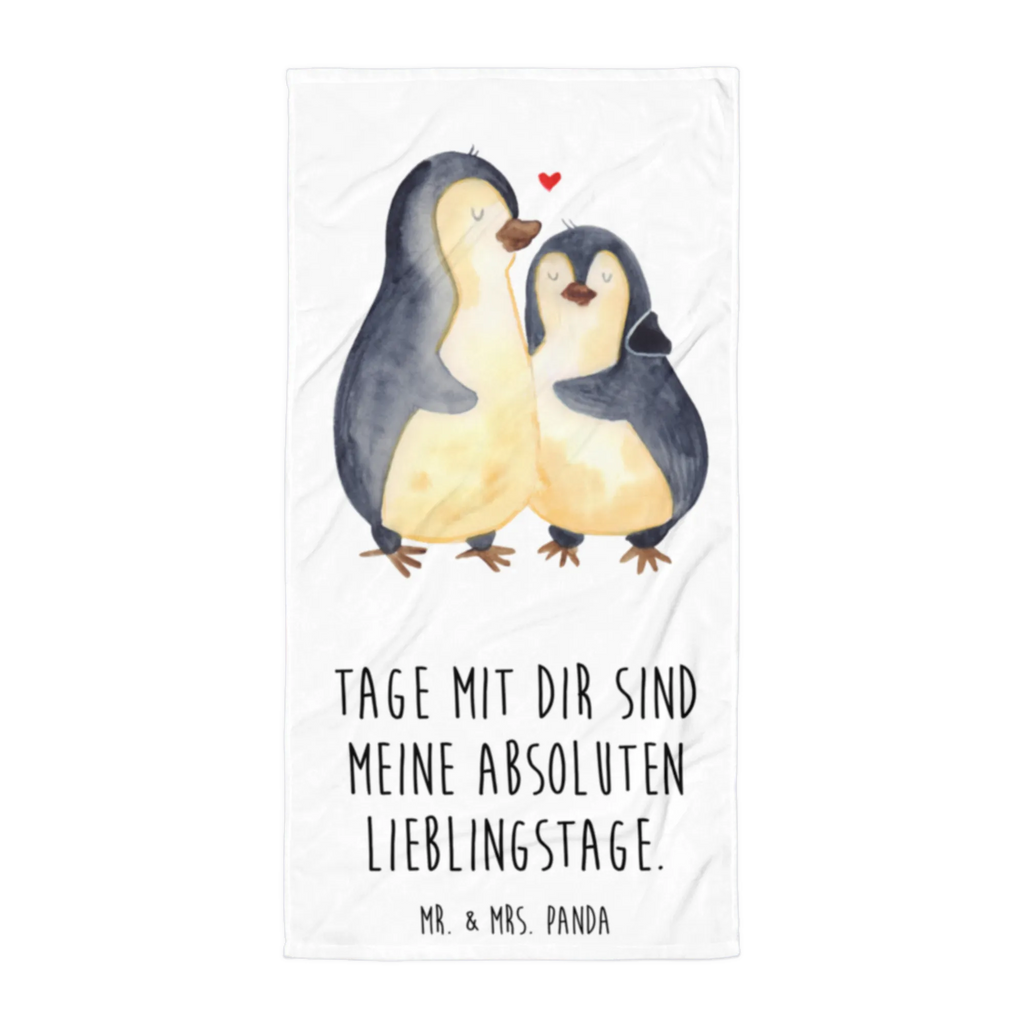 XL Badehandtuch Pinguin umarmen Handtuch, Badetuch, Duschtuch, Strandtuch, Saunatuch, Pinguin, Liebe, Liebespaar, Liebesbeweis, Liebesgeschenk, Verlobung, Jahrestag, Hochzeitstag, Hochzeit, Hochzeitsgeschenk