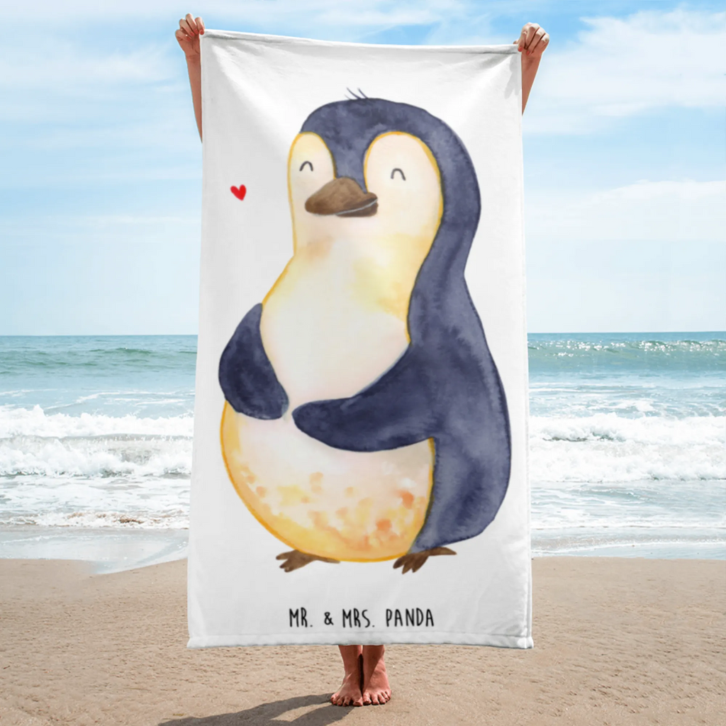 XL Badehandtuch Pinguin Diät Handtuch, Badetuch, Duschtuch, Strandtuch, Saunatuch, Pinguin, Pinguine, Diät, Abnehmen, Abspecken, Gewicht, Motivation, Selbstliebe, Körperliebe, Selbstrespekt