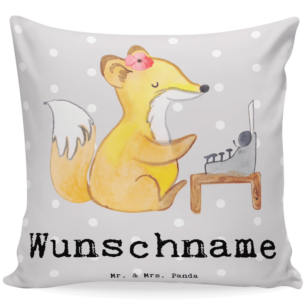 Personalisiertes Kissen Fuchs Beste Kollegin der Welt Kissen, personalisiert, Name, Wunschname, bedrucken, Kopfkissen, für, Dankeschön, Geschenk, Schenken, Geburtstag, Geburtstagsgeschenk, Geschenkidee, Danke, Bedanken, Mitbringsel, Freude machen, Geschenktipp, Arbeitskollegin, Kollegin, Freundin, Büro, Abschiedsgeschenk, Ruhestand, Arbeit, Mitarbeiterin, Berufsgenossin, Beruf