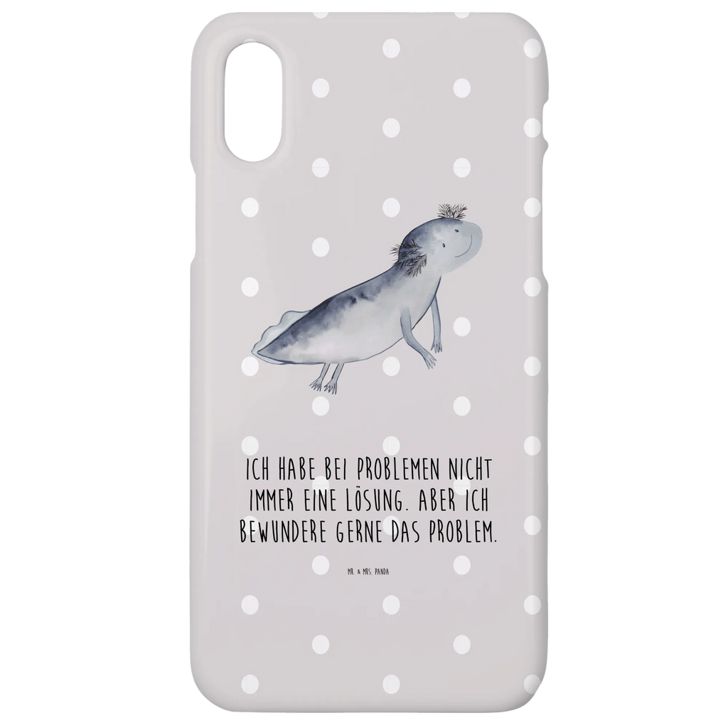 Handyhülle Axolotl Schwimmen Handyhülle, Handycover, Cover, Handy, Hülle, Iphone 10, Iphone X, Axolotl, Molch, Axolot, Schwanzlurch, Lurch, Lurche, Problem, Probleme, Lösungen, Motivation