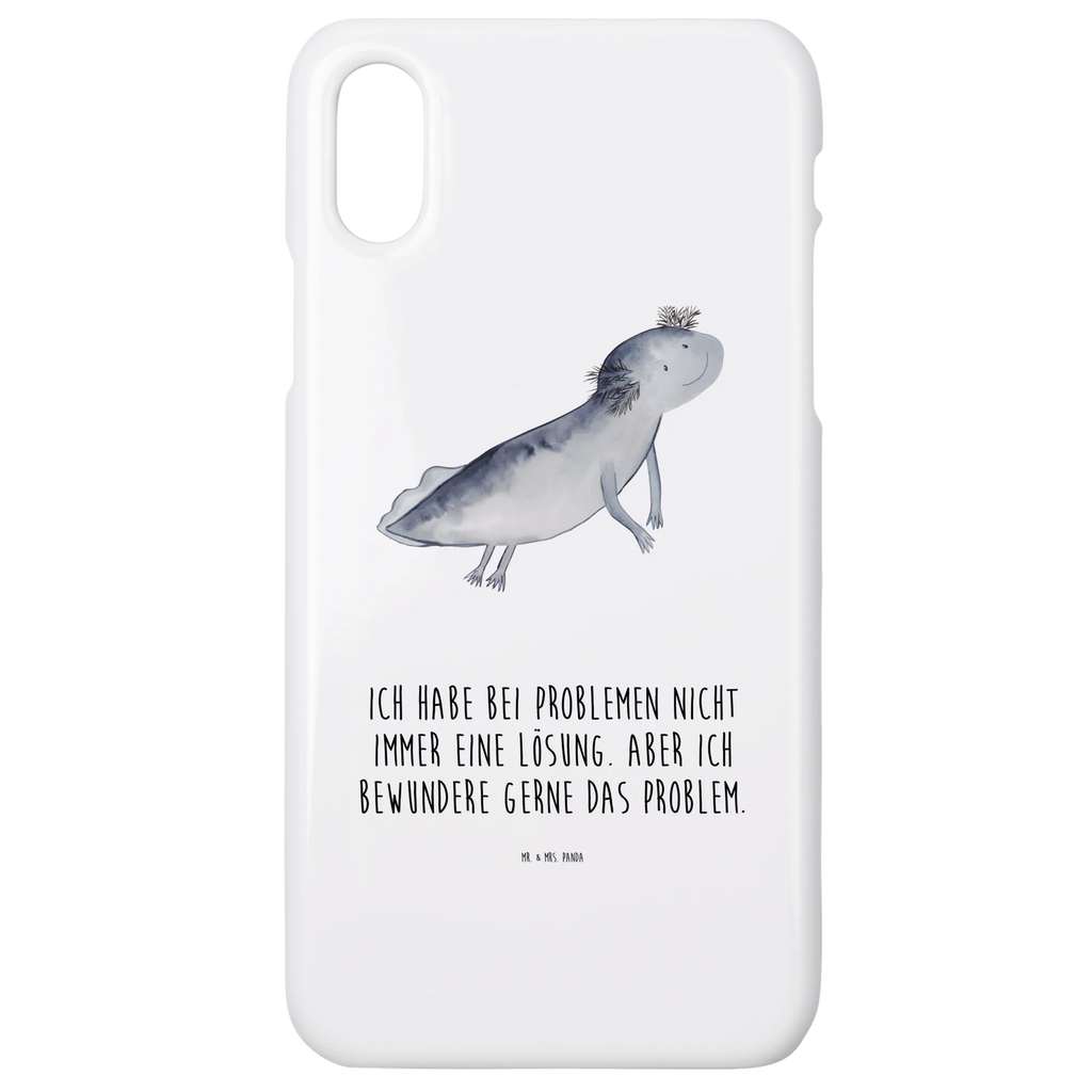 Handyhülle Axolotl Schwimmen Handyhülle, Handycover, Cover, Handy, Hülle, Iphone 10, Iphone X, Axolotl, Molch, Axolot, Schwanzlurch, Lurch, Lurche, Problem, Probleme, Lösungen, Motivation