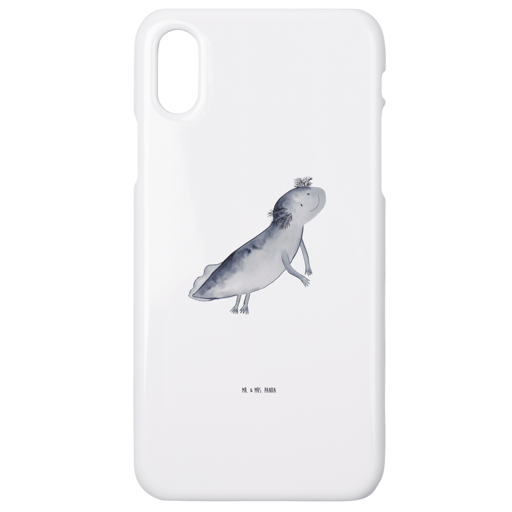 Handyhülle Axolotl Schwimmen Handyhülle, Handycover, Cover, Handy, Hülle, Iphone 10, Iphone X, Axolotl, Molch, Axolot, Schwanzlurch, Lurch, Lurche, Problem, Probleme, Lösungen, Motivation