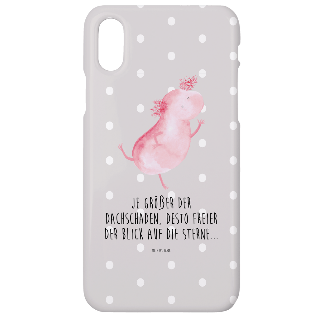 Handyhülle Axolotl Tanzen Handyhülle, Handycover, Cover, Handy, Hülle, Iphone 10, Iphone X, Axolotl, Molch, Axolot, Schwanzlurch, Lurch, Lurche, Dachschaden, Sterne, verrückt, Freundin, beste Freundin