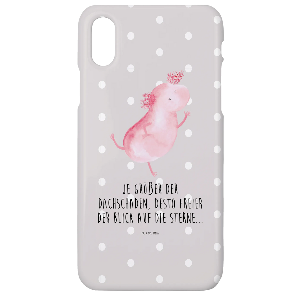 Handyhülle Axolotl Tanzen Handyhülle, Handycover, Cover, Handy, Hülle, Iphone 10, Iphone X, Axolotl, Molch, Axolot, Schwanzlurch, Lurch, Lurche, Dachschaden, Sterne, verrückt, Freundin, beste Freundin