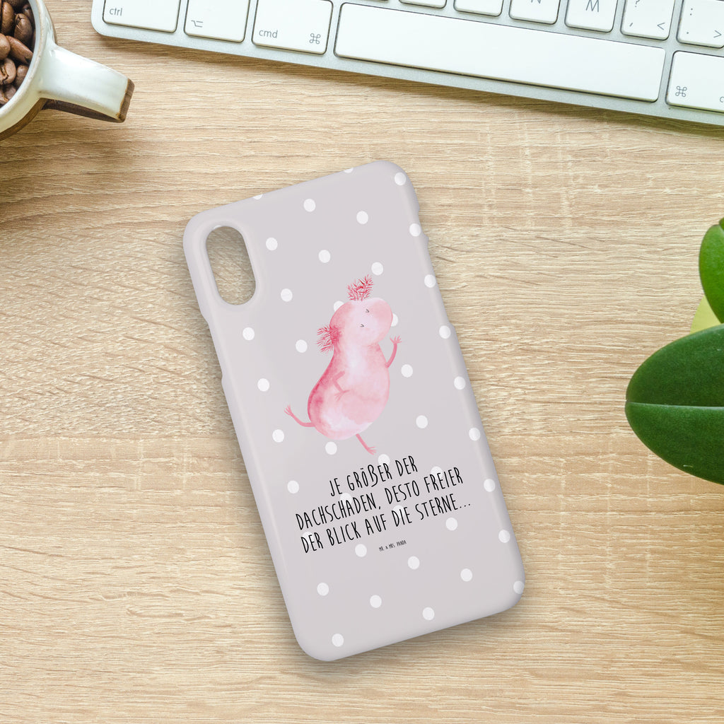 Handyhülle Axolotl Tanzen Handyhülle, Handycover, Cover, Handy, Hülle, Samsung Galaxy S8 plus, Axolotl, Molch, Axolot, Schwanzlurch, Lurch, Lurche, Dachschaden, Sterne, verrückt, Freundin, beste Freundin