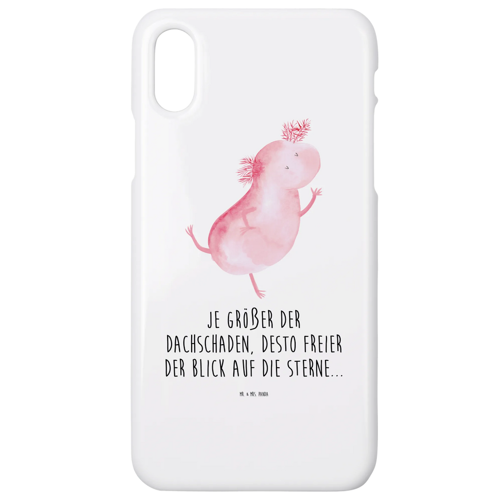 Handyhülle Axolotl Tanzen Handyhülle, Handycover, Cover, Handy, Hülle, Iphone 10, Iphone X, Axolotl, Molch, Axolot, Schwanzlurch, Lurch, Lurche, Dachschaden, Sterne, verrückt, Freundin, beste Freundin