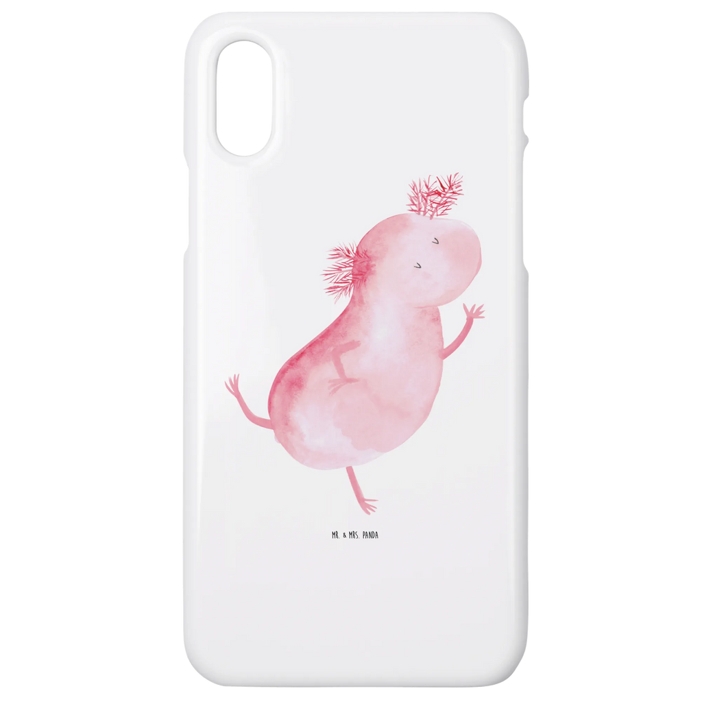 Handyhülle Axolotl Tanzen Handyhülle, Handycover, Cover, Handy, Hülle, Iphone 10, Iphone X, Axolotl, Molch, Axolot, Schwanzlurch, Lurch, Lurche, Dachschaden, Sterne, verrückt, Freundin, beste Freundin