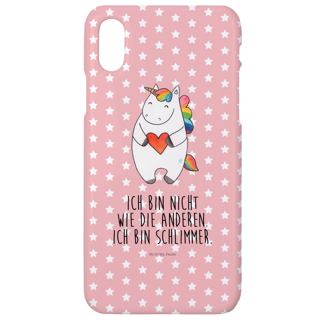 Handyhülle Einhorn Herz Handyhülle, Handycover, Cover, Handy, Hülle, Iphone 10, Iphone X, Einhorn, Einhörner, Einhorn Deko, Unicorn, Herz, schlimm, böse, witzig, lustig, Freundin, anders, bunt