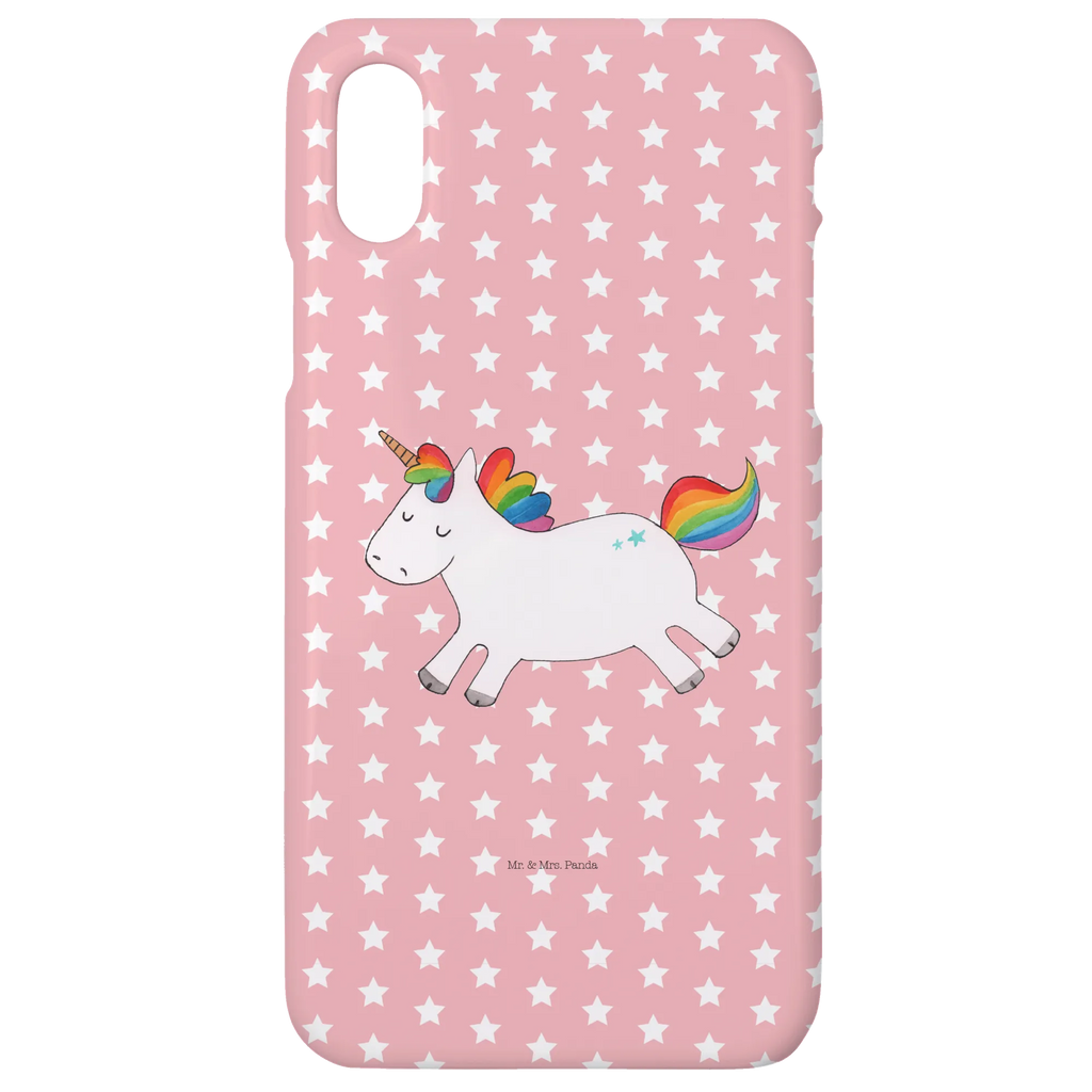 Handyhülle Einhorn Happy Handyhülle, Handycover, Cover, Handy, Hülle, Iphone 10, Iphone X, Einhorn, Einhörner, Einhorn Deko, Pegasus, Unicorn, glücklich, fröhlich, Spaß, Freude, Lebensfreude, witzig, spannend, Lächeln, Lachen