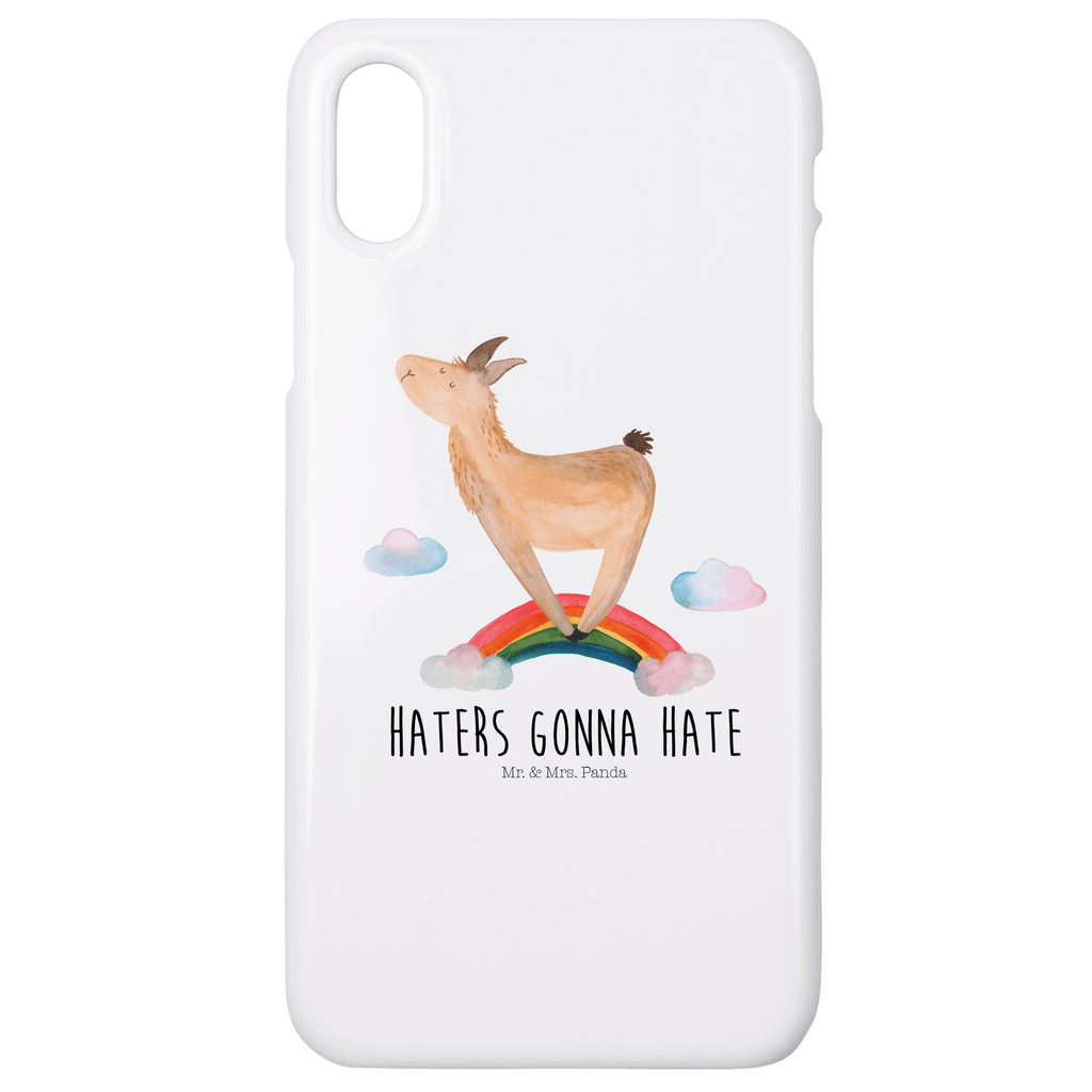 Handyhülle Lama Regenbogen Handyhülle, Handycover, Cover, Handy, Hülle, Iphone 10, Iphone X, Lama, Alpaka, Lamas, Regenbogen, Haters gonna hate, Haters, Selbstständig, Außenseiter, Schule, Abi, Hobby, Wolkenland, Freiheit