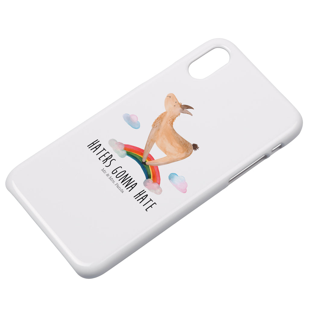 Handyhülle Lama Regenbogen Handyhülle, Handycover, Cover, Handy, Hülle, Iphone 10, Iphone X, Lama, Alpaka, Lamas, Regenbogen, Haters gonna hate, Haters, Selbstständig, Außenseiter, Schule, Abi, Hobby, Wolkenland, Freiheit