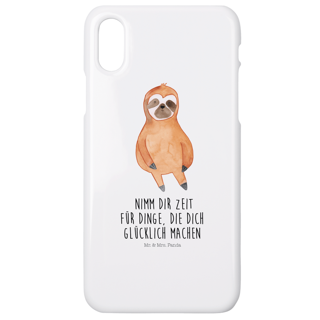 Handyhülle Faultier Zufrieden Handyhülle, Handycover, Cover, Handy, Hülle, Iphone 10, Iphone X, Faultier, Faultier Geschenk, Faultier Deko, Faultiere, faul, Lieblingstier, Pause, relaxen, Glück, glücklich, zufrieden, happy, Zufriedenheit, Gelassenheit, Ruhe, Frieden