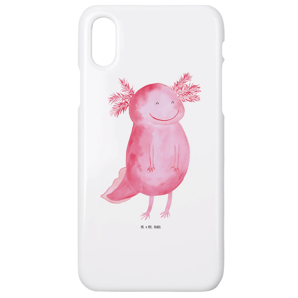 Handyhülle Axolotl Glücklich Handyhülle, Handycover, Cover, Handy, Hülle, Iphone 10, Iphone X, Axolotl, Molch, Axolot, Schwanzlurch, Lurch, Lurche, Motivation, gute Laune