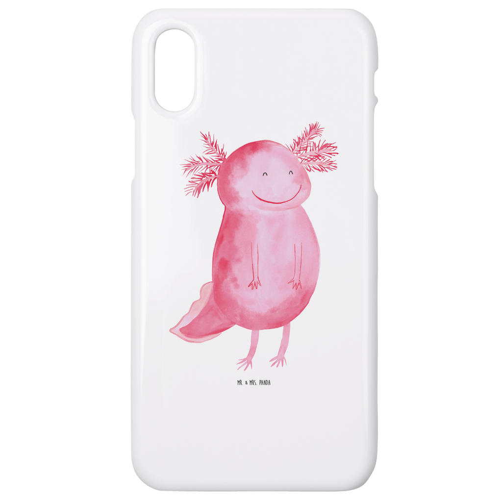 Handyhülle Axolotl Glücklich Handyhülle, Handycover, Cover, Handy, Hülle, Iphone 10, Iphone X, Axolotl, Molch, Axolot, Schwanzlurch, Lurch, Lurche, Motivation, gute Laune