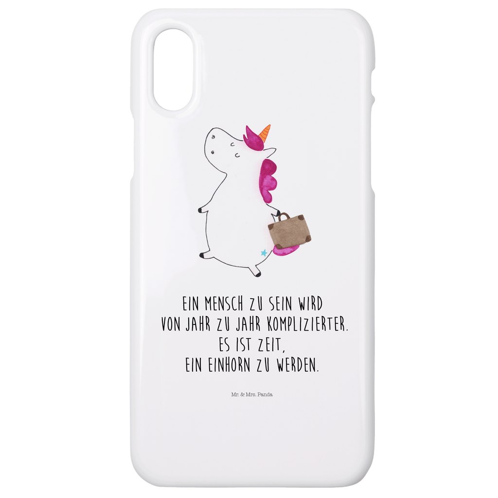 Handyhülle Einhorn Koffer Iphone XR Handyhülle, Iphone XR, Handyhülle, Premium Kunststoff, Einhorn, Einhörner, Einhorn Deko, Pegasus, Unicorn, unicorn, Koffer, Verreisen, Reise, Gepäck, Abenteuer, Erwachsen, Kind, albern, Spaß, lustig, witzig