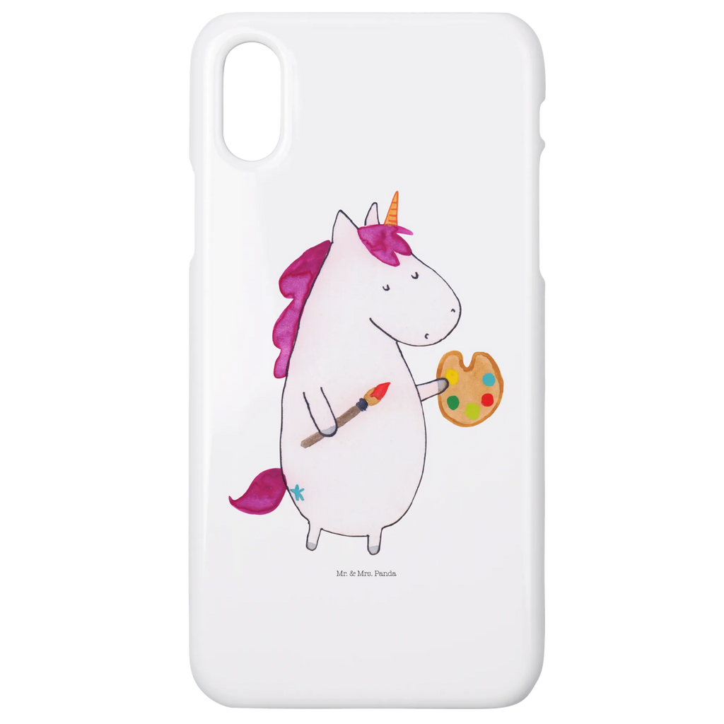 Handyhülle Einhorn Künstler Handyhülle, Handycover, Cover, Handy, Hülle, Iphone 10, Iphone X, Einhorn, Einhörner, Einhorn Deko, Pegasus, Unicorn, Englisch, Künstler, Artist, Malen, Zeichnen, Welt, Farbe, Stift, Pinsel, Geschenk, Maler