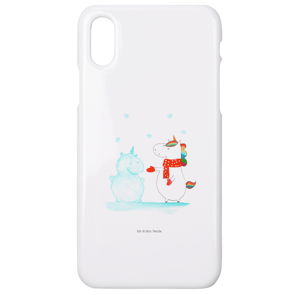 Handyhülle Einhorn Schneemann Handyhülle, Handycover, Cover, Handy, Hülle, Iphone 10, Iphone X, Einhorn, Einhörner, Einhorn Deko, Pegasus, Unicorn, Schneemann, Winter, Schnee, Kuchen, Weihnachten, kalt, Mütze, Handschuhe, X-Mas