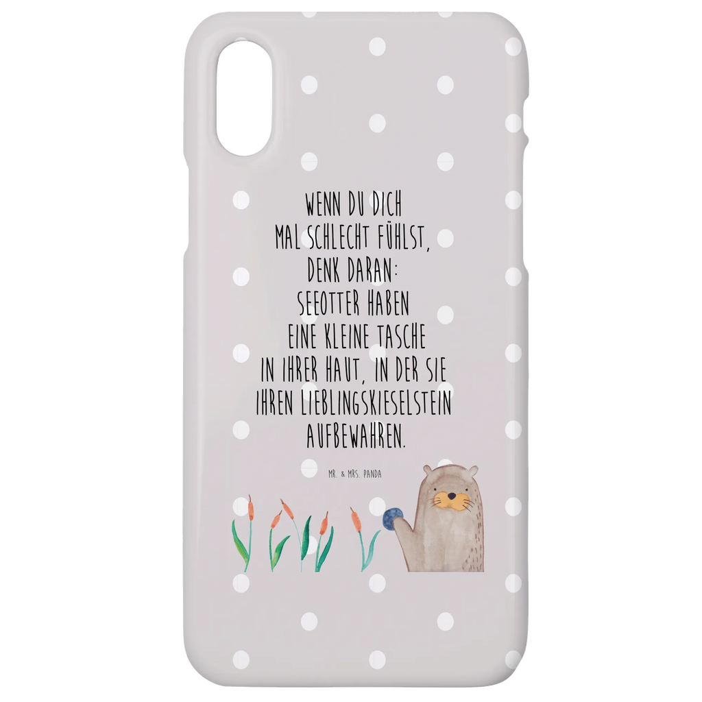 Handyhülle Otter Stein Handyhülle, Handycover, Cover, Handy, Hülle, Iphone 10, Iphone X, Otter, Fischotter, Seeotter, Otter Seeotter See Otter