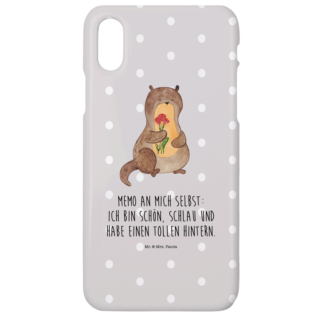 Handyhülle Otter Blumenstrauß Handyhülle, Handycover, Cover, Handy, Hülle, Iphone 10, Iphone X, Otter, Fischotter, Seeotter, Otter Seeotter See Otter