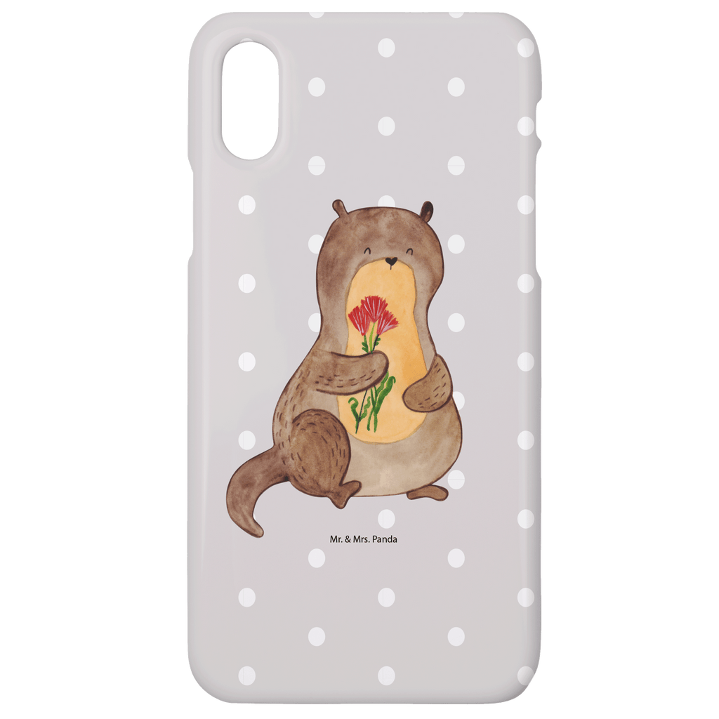 Handyhülle Otter Blumenstrauß Handyhülle, Handycover, Cover, Handy, Hülle, Iphone 10, Iphone X, Otter, Fischotter, Seeotter, Otter Seeotter See Otter