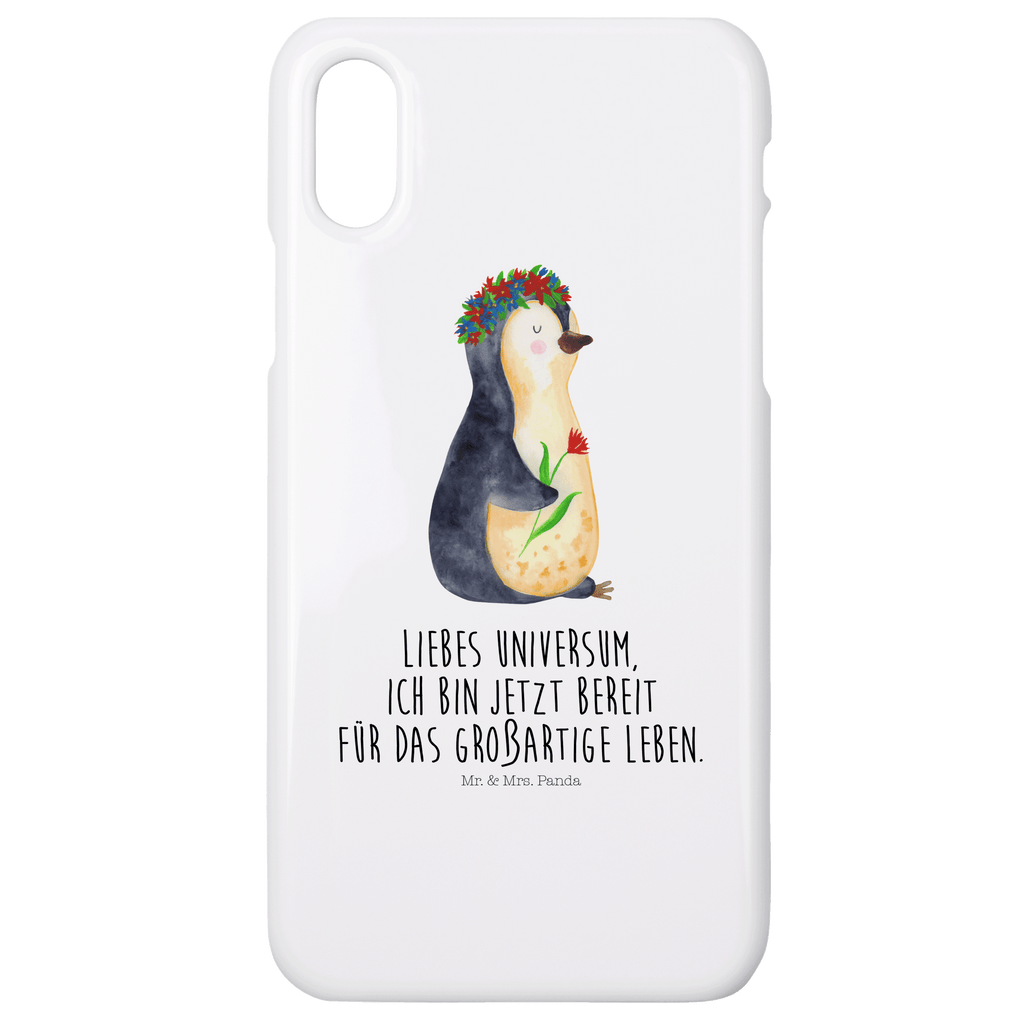 Handyhülle Pinguin Blumen Iphone 11, Handyhülle, Smartphone Hülle, Handy Case, Handycover, Hülle, Pinguin, Pinguine, Blumenkranz, Universum, Leben, Wünsche, Ziele, Lebensziele, Motivation, Lebenslust, Liebeskummer, Geschenkidee