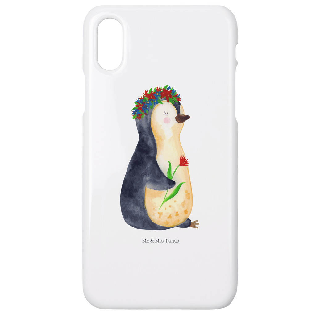 Handyhülle Pinguin Blumen Iphone 11, Handyhülle, Smartphone Hülle, Handy Case, Handycover, Hülle, Pinguin, Pinguine, Blumenkranz, Universum, Leben, Wünsche, Ziele, Lebensziele, Motivation, Lebenslust, Liebeskummer, Geschenkidee