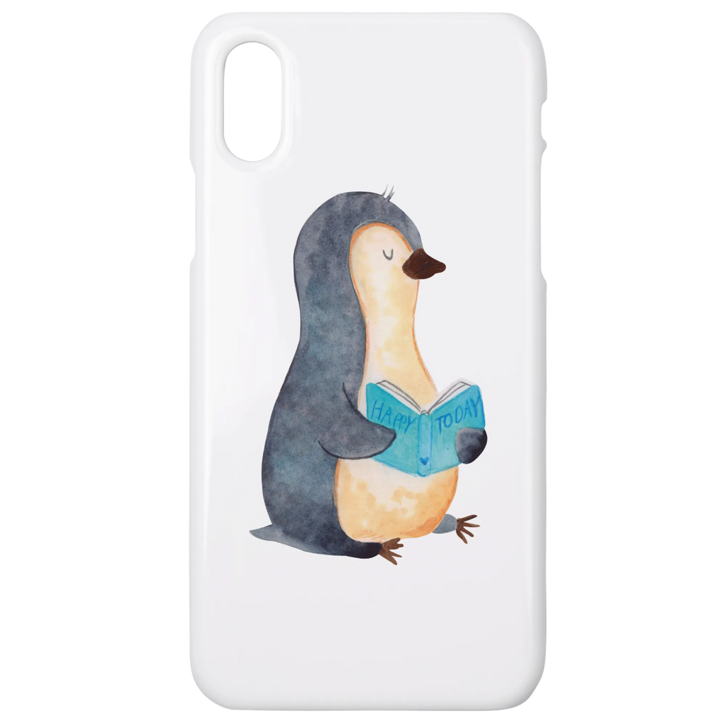 Handyhülle Pinguin Buch Handyhülle, Handycover, Cover, Handy, Hülle, Iphone 10, Iphone X, Pinguin, Pinguine, Buch, Lesen, Bücherwurm, Nichtstun, Faulenzen, Ferien, Urlaub, Freizeit