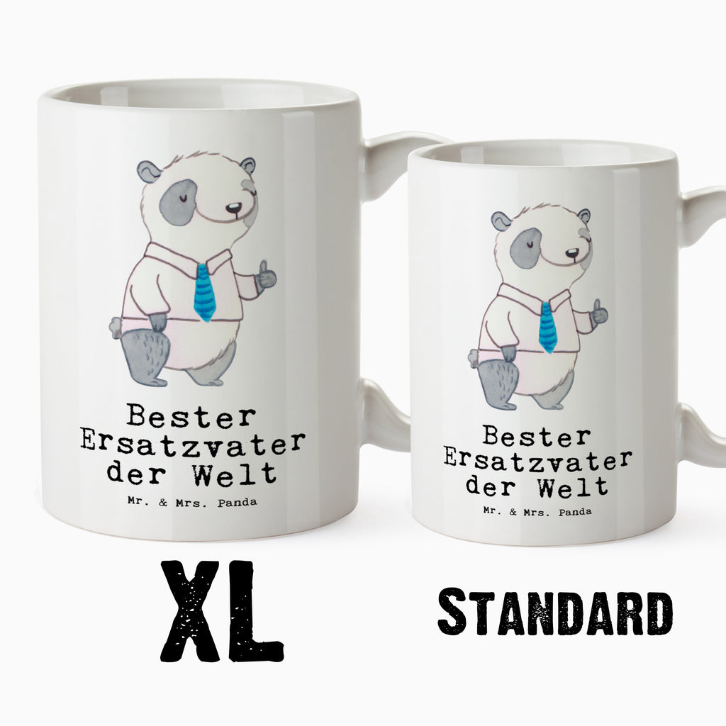 XL Tasse Panda Bester Ersatzvater der Welt XL Tasse, Große Tasse, Grosse Kaffeetasse, XL Becher, XL Teetasse, spülmaschinenfest, Jumbo Tasse, Groß, für, Dankeschön, Geschenk, Schenken, Geburtstag, Geburtstagsgeschenk, Geschenkidee, Danke, Bedanken, Mitbringsel, Freude machen, Geschenktipp, Bester, Ersatzvater, Ersatz, zweiter, Vater, Papa, Dad, Daddy, Paps, Papi, Vati, Eltern, Geschenk Vater, Mann, Familie, Kleinigkeit