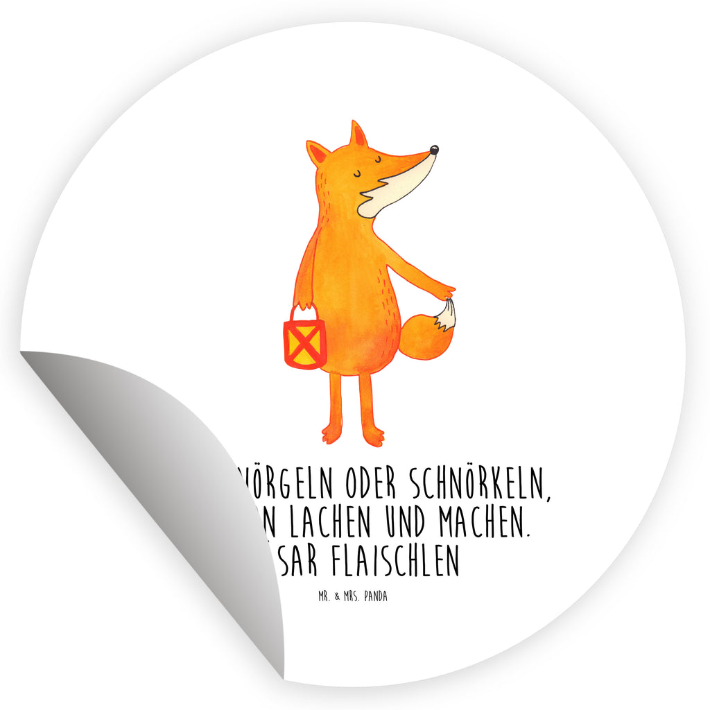 Rund Aufkleber Fuchs Laterne Sticker, Aufkleber, Etikett, Fuchs, Füchse, Spruch trösten, Liebeskummer Spruch, Laterne, Sankt Martin, Laternenumzug, Aufmuntern, Cäsar Otto Hugo Flaischlen