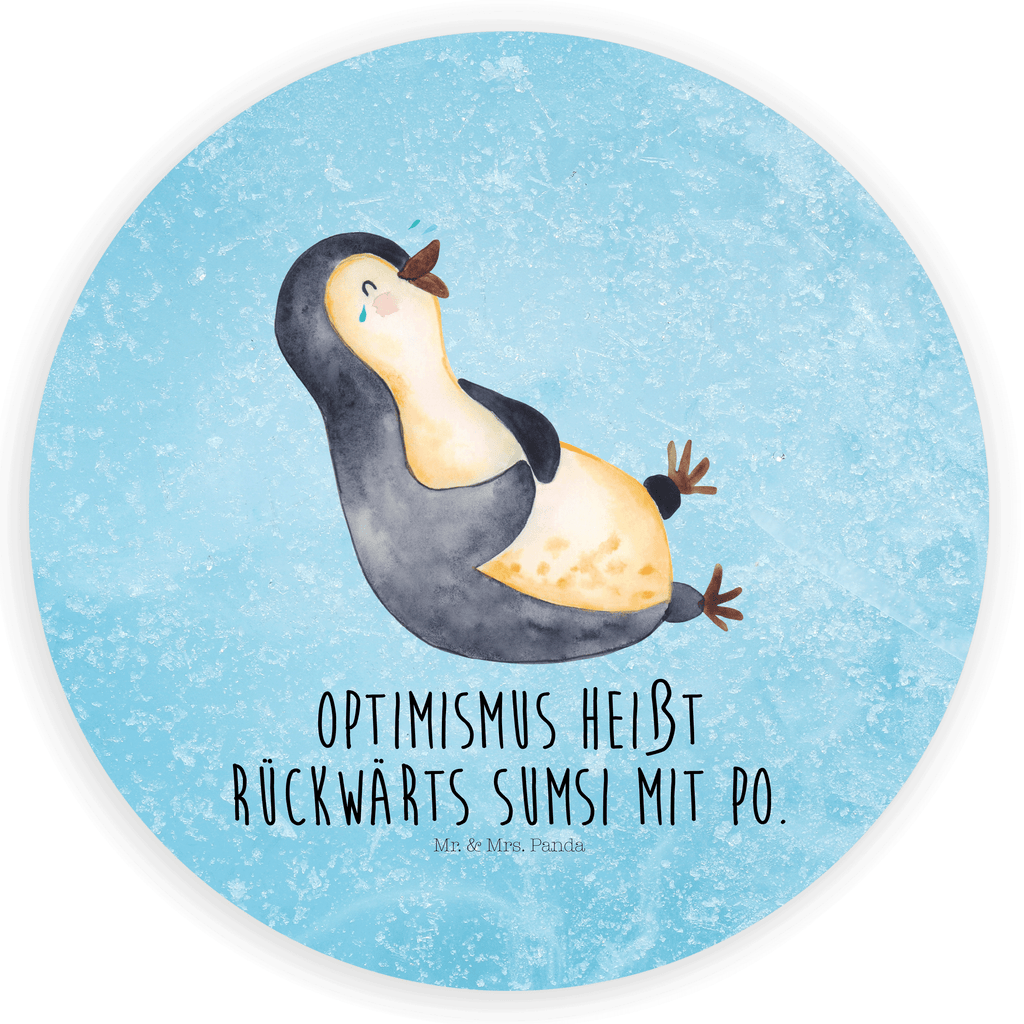 Rund Aufkleber Pinguin lachend Sticker, Aufkleber, Etikett, Pinguin, Pinguine, lustiger Spruch, Optimismus, Fröhlich, Lachen, Humor, Fröhlichkeit